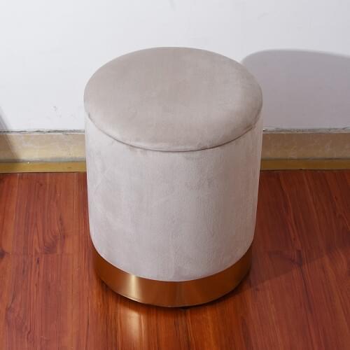 Modern Round Sofa Makeup Stool Creative Fashion Tea Table Storage Stool Household Low Change Shoe Stool Foot Stool