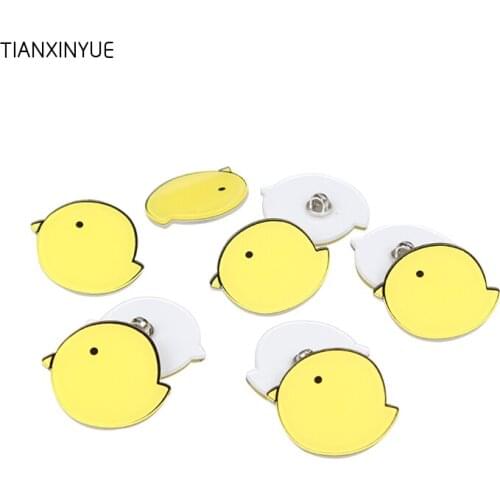 TIANXINYUE Brand 20pcs Chick Buttons Pattern Engraved Jeans Buttons Sewing Buttons Scrapbooking Crafts Accessories