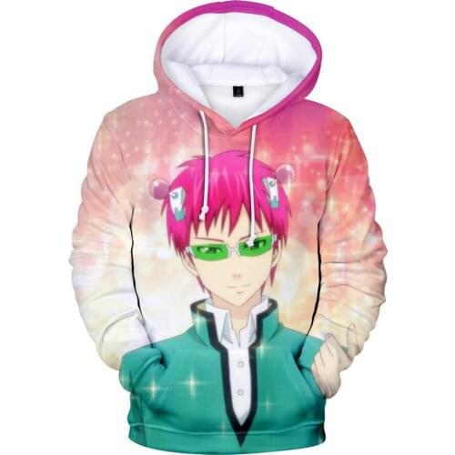 Japan Anime The Disastrous Life of Saiki K Saiki Kusuo Cosplay Hoodie Women Men Harajuku Sweatshirt Streetwear Casual Sportswear