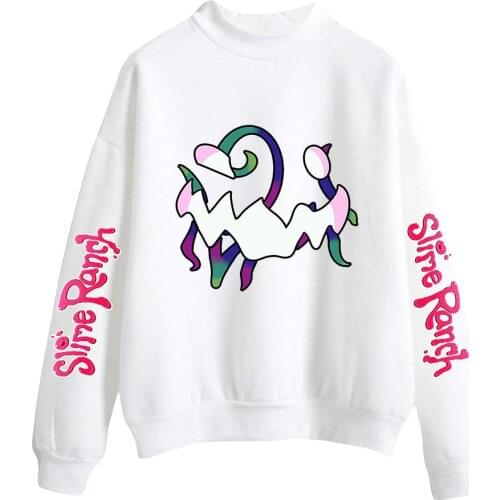 Anime Slime Rancher Tracksuit Kawaii Turtleneck Sweatshirt Women Men Outwear Harajuku Streetwear Simulation Game Fashion Clothes