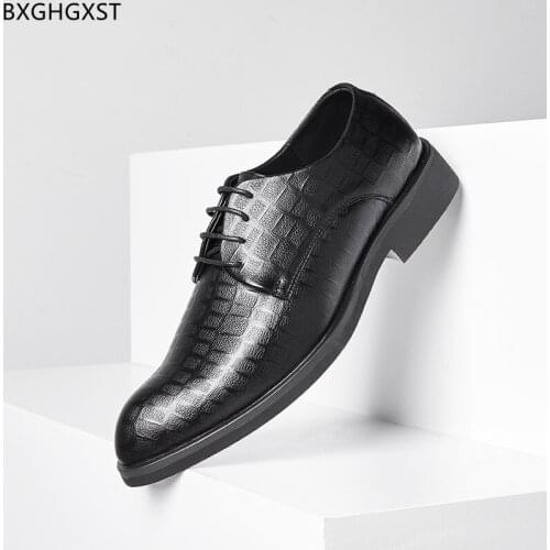 Brown Oxford Leather Shoes Men Classic Black Party Shoes for Men Luxury Designer Shoes Men High Quality Zapatos Hombre Chaussure