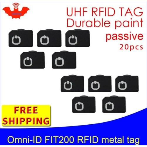UHF RFID metal tag omni-ID fit 200 915m 868mhz Alien Higgs3 EPC 20pcs free shipping durable paint very small passive RFID tags