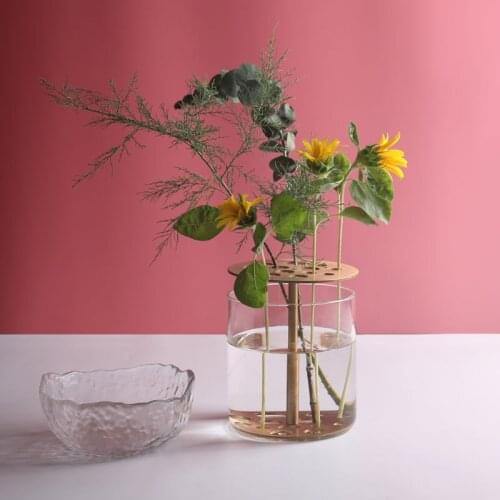 Handmade Transparent Glass Vase Decoration Hydroponic Plant Flower Pot Flower Arrangement Furniture Decorat Crafts Ornaments