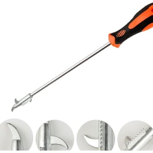 Universal Car Tyre Cleaning Hook Tire Slot Stones Remover Cleaner Tool Tire Cleaning Hook Pipe with Detachable Screwdriver