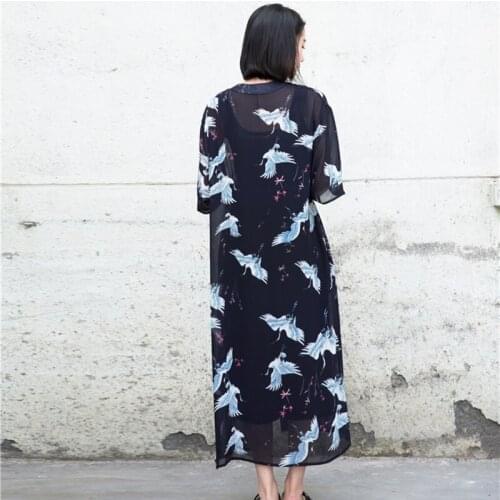 Japanese kimono yukata kimono cardigan fashion blouse women 2020 women long sleeve cardigan haori traditional kimonos
