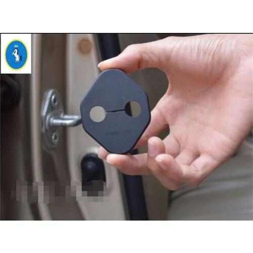 Yimaautotrims Plastic ! Inner Car Door Lock Protector Cover Buckle Decoration 4 Piece Fit For Honda CR-V CRV 2017 - 2020