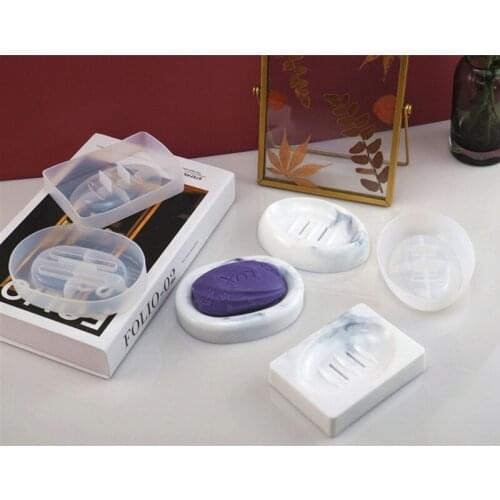 1 Pc Handmade Soap Box Silicone Mold Soap Dish Tray Resin Casting Mold Epoxy Resin Ring Dish Holders Resin Soap Tray Molds