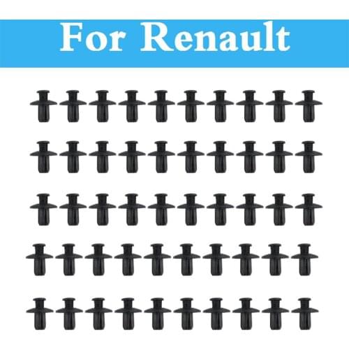 8mm Car Rivet Fasteners Bumper Mudguard Expansion Clips For Renault Talisman Twingo Twizy Vel Wind Satis ZOE Sandero RS Symbol