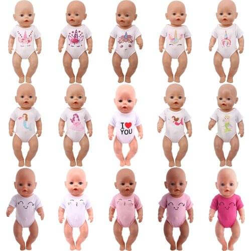 Cute Pattern Doll Clothes Accessories For American 18 Inch Girl 43 cm Born Baby Doll Items,Our Generation,Birthday Present
