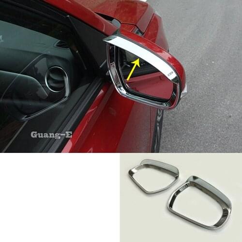 For Suzuki S-Cross Scross SX4 2017 2018 2019 2020 Car Sticker Rear Rearview Side Glass Mirror Trim Frame Rain Shield Sun Visor
