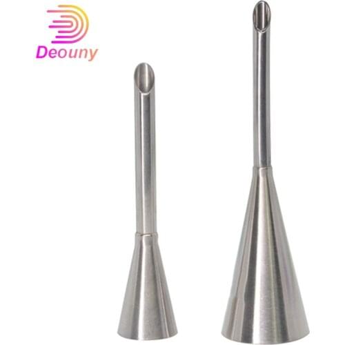 DEOUNY 1/2 Pcs Puff Cake Tip Pastry Cream Butter Stainless Steel Nozzle Decorating Baking Cake Cookies Pastry DIY Kitchen Tools