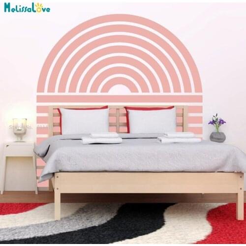 Childrens Room Line Art Decoration Cute Scandinavian Minimalist Style Wall Sticker Home Bedside Nursery Decals YT6158