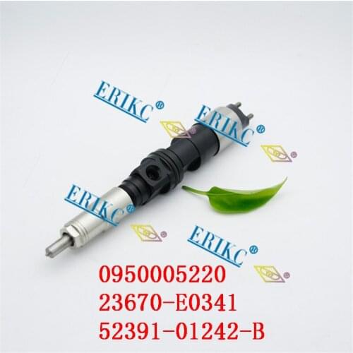 ERIKC 5221 5223 Diesel Auto Part Injrctor 0950005220 23670-E0341 52391-01242-B for Denso HINO FIAT Ducato 2.2L HINO E13C