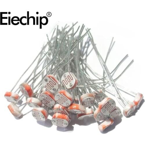 20pcs/lot Photoresistor LDR Photo Light Sensitive Resistor 5506 5516 5528 5537 5539 5547 5549 5MM Photoelectric Light Dependent