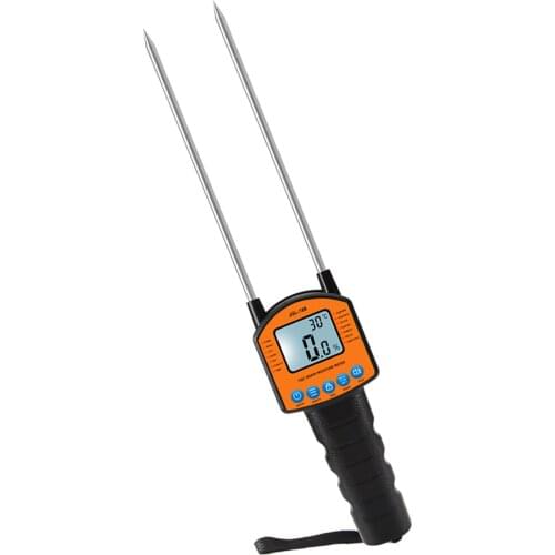 Grain Moisture Meter LCD Screen with Backlight Grain Moisture Detector for 14 Kinds of Crops Broadcast Function