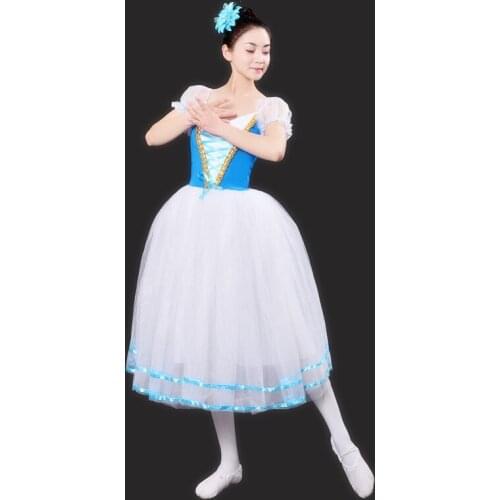 Girl 's Performance Costumes Woman ballet Dance Clothes 150-175 cm adult Performance dress