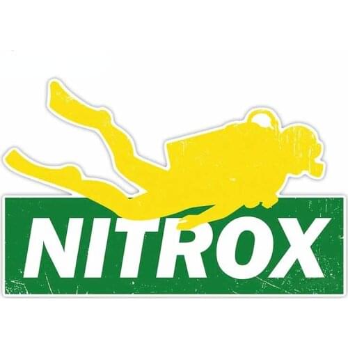 Guide Diver Nitrox Creative Car Stickers Scratch-Proof Anime Laptop Cover Scratches Waterproof Decal Windows VAN Decoration
