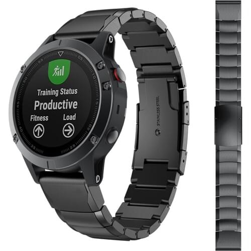 For Garmin Metal Stainless Steel Watch Wrist Band Strap For Garmin Fenix 5 5X 5S 3 Replacement Band Watch Straps Quich install