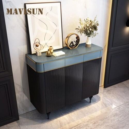 Multi-Layer Shoes Shelf Household Entrance Large Capacity And Simple Storage Rack Nordic High-end Wooden Standing Floor Cabinet