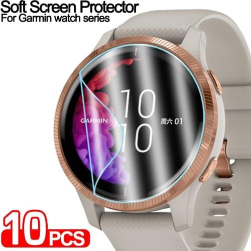 3/5 Pcs TPU Soft Film For Garmin Vivoactive 3 4 fenix 5 6 S X Screen Protector for Forerunner 45 225 235 245 645 735 745 935 945