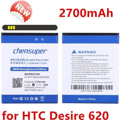 New 2700mAh BOPE6100 Battery For HTC Desire D820 820 mini 620 D620 D820MU D820MT 820mini D620G/H/U 620G 620H Battery