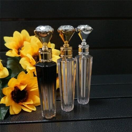10/30/50/100pcs 2~2.5ml empty lip gloss tubes bulk with Diamand gold cap lipgloss packaging box cosmetic containers