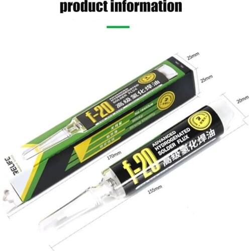 RELIFE F-20 BGA Advanced Hydrogenated Solder Paste Flux 10CC No-Clean Solder Paste Flux For Mobile Motherboard Repair