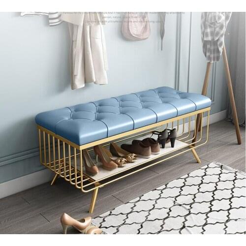 Change shoe stool Nordic contracted contemporary doorway wears shoe stool dress store sofa stool tries shoe long stool family ex