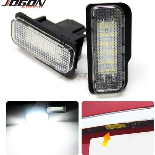 LED Rear Trunk Number License Plate Light White Tip Light Flashlight For Tesla Model S 2012 - 2018 Car Accessories
