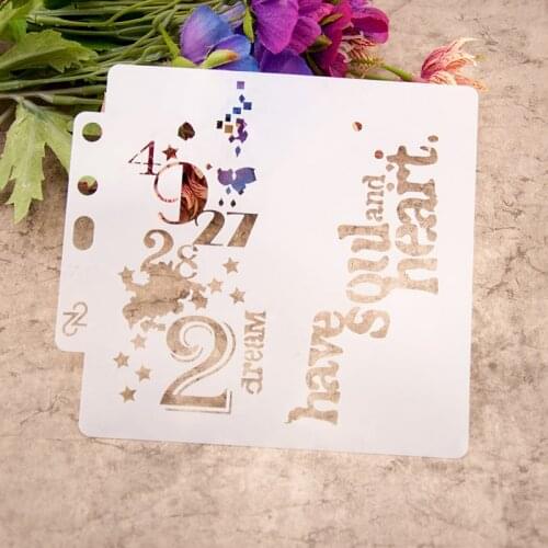 Creative Layering Stencils graffiti hand copied board hollowed out photo album graphic spray painting tool