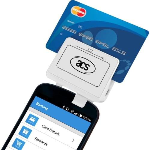 3.5 mm Audio Jack Mobile Track1 / 2 USB IC MPOS Chip Magnetic Card Reader ACR32