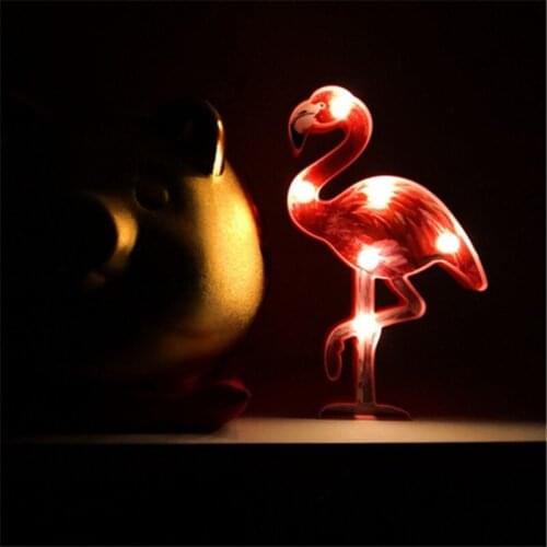 Flamingo Party 3D Night Light Summer Home Party Decor Flamingo LED Lamp Wedding Birthday Hawaii Party Girls Bedroom Decoration