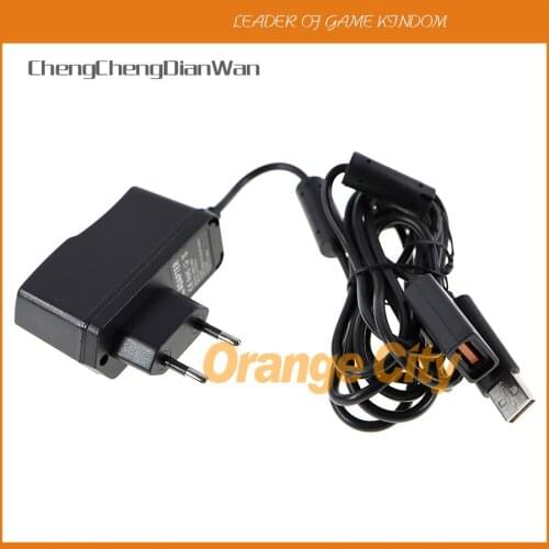 ChengChengDianWan New US Plug & EU plug USB AC Power Adapter Charger for Xbox x360 XBOX360 Kinect Sensor
