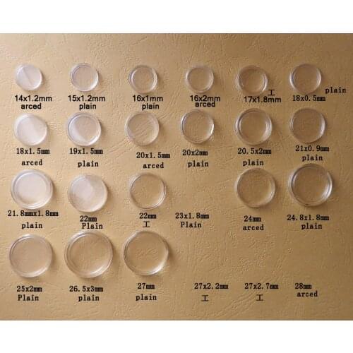 Acrylic High Definition Plastic box size from 14mm to 28mm Direct Fit Holders coin case 100 pcs/lot