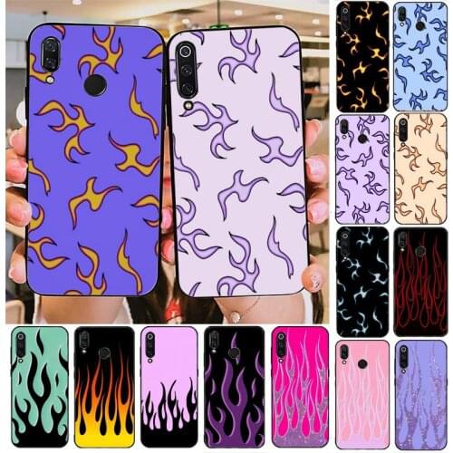 YNDFCNB Red&green flame Phone Case For Redmi note 8Pro 8T 6Pro 6A 9 Redmi 8 7 7A note 5 5A note 7 case