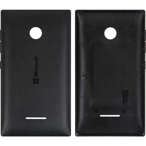 Housing Back Cover compatible with Microsoft (Nokia) 435 Lumia, 532 Lumia, (black, with side button)