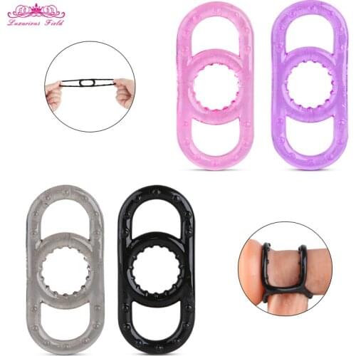 Penis Erection Ring Delaying Ejaculation Rubber Sex Rings Penis Enlargement Adult Sex Toys for Man Lock Ejaculation Sex Rings