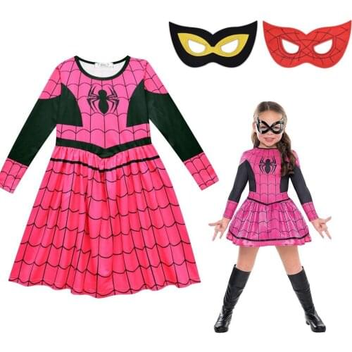 Girls Costumes Children Cosplay Clothing Kids Gown Dresses Mask Halloween Party Costume