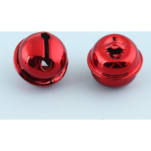 Red Jingle Bells Blocks Christmas Bells Wedding Bells 30pcs 18mm Kettle Bells Pet Collar Bells Wands Bells Supply