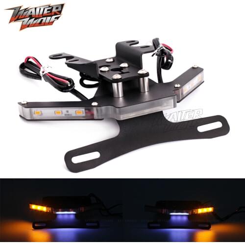 License Plate Bracket For YAMAHA MT-07 FZ-07 MT 07 FZ 2014-2020 Motorcycle Number Tail Tidy Fender Eliminator LED Accessories
