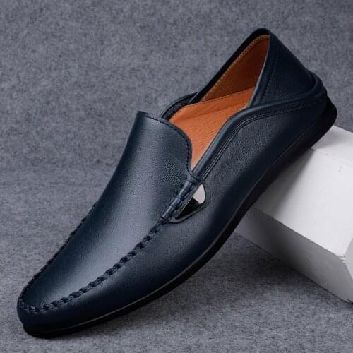 High Quality New Men Loafers Formal Wedding Flat Slip on Shoes Business Casual Shoes Male Moccasins Driving Loafers Man Footwear