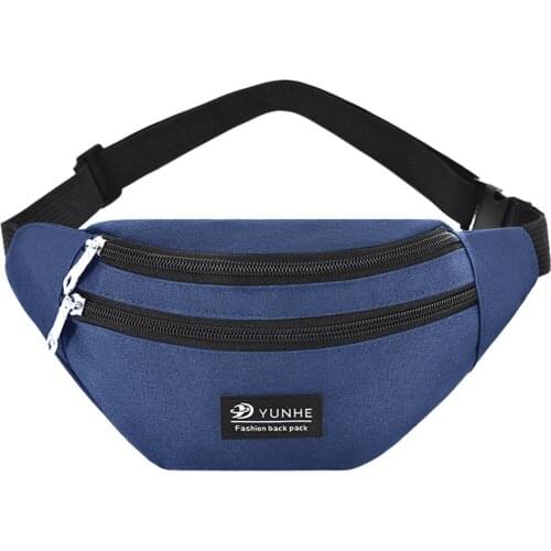 Fashion Outdoors Trave Waist Bag Women Mens Solid Color Crossbody Zipper Hip Belt Bags Casual Fanny Pack Chest Phone Pouch