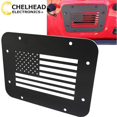 Tailgate Vent Plate Cover Mounting Bracket for Jeep 2007-2018 Wrangler JK Spare Tire Delete Car Styling