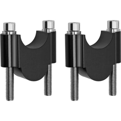 CNC Motorcycle Handlebar Riser Kit Universal Bar Clamps 22mm For Motorcycle ATV Scooter 30mm Rise