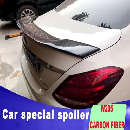 New design carbon fiber for benz W205 c180 c200 c220 c250 c300 c350 carbon fiber big spoiler rear trunk wing rear spoiler W205