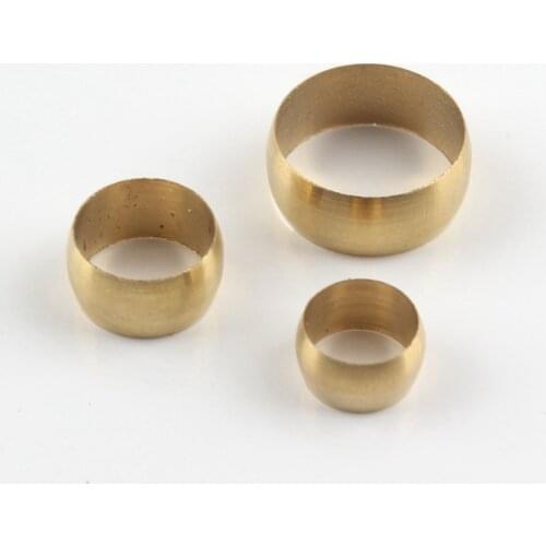 10pcs Chief Of Oil Head Clip Meson Pneumatic Tool Copper Pipe Fittings Copper Ring Head Card Sets Copper Clamp Joint