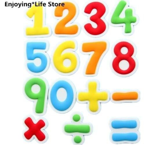 Early Education Digital Fridge Magnets Cartoon Digital Magnetic Stickers 3D Refrigerator Home Decoration