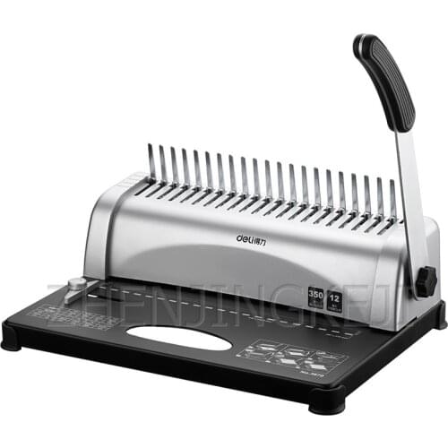 Comb Binding Machine Clip Aprons Finance Only Single Handle Manual Punching A4 Document Binding Tools Office Equipment