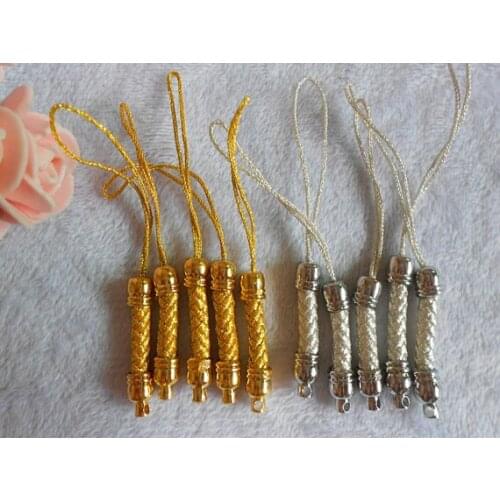 100pcs Cell Phone Strap Lanyard Lariat Lanyard Mobile Cell Phone Strap Chains Connectors With Metal Top