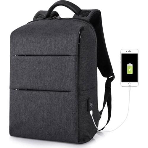 2019 KAKA Brand New Men Business Laptop Backpacks for 15.6" Computer Unisex Travel Women Travel Luggage Bags USB Charging Black